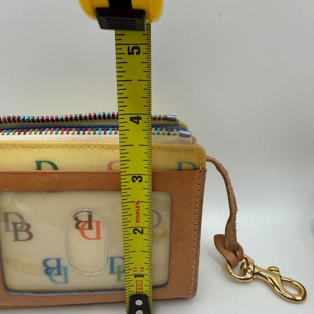 Dooney & Bourke It Bag Multi-Color DB Monogram Belt Loop Cell Phone Case Pouch